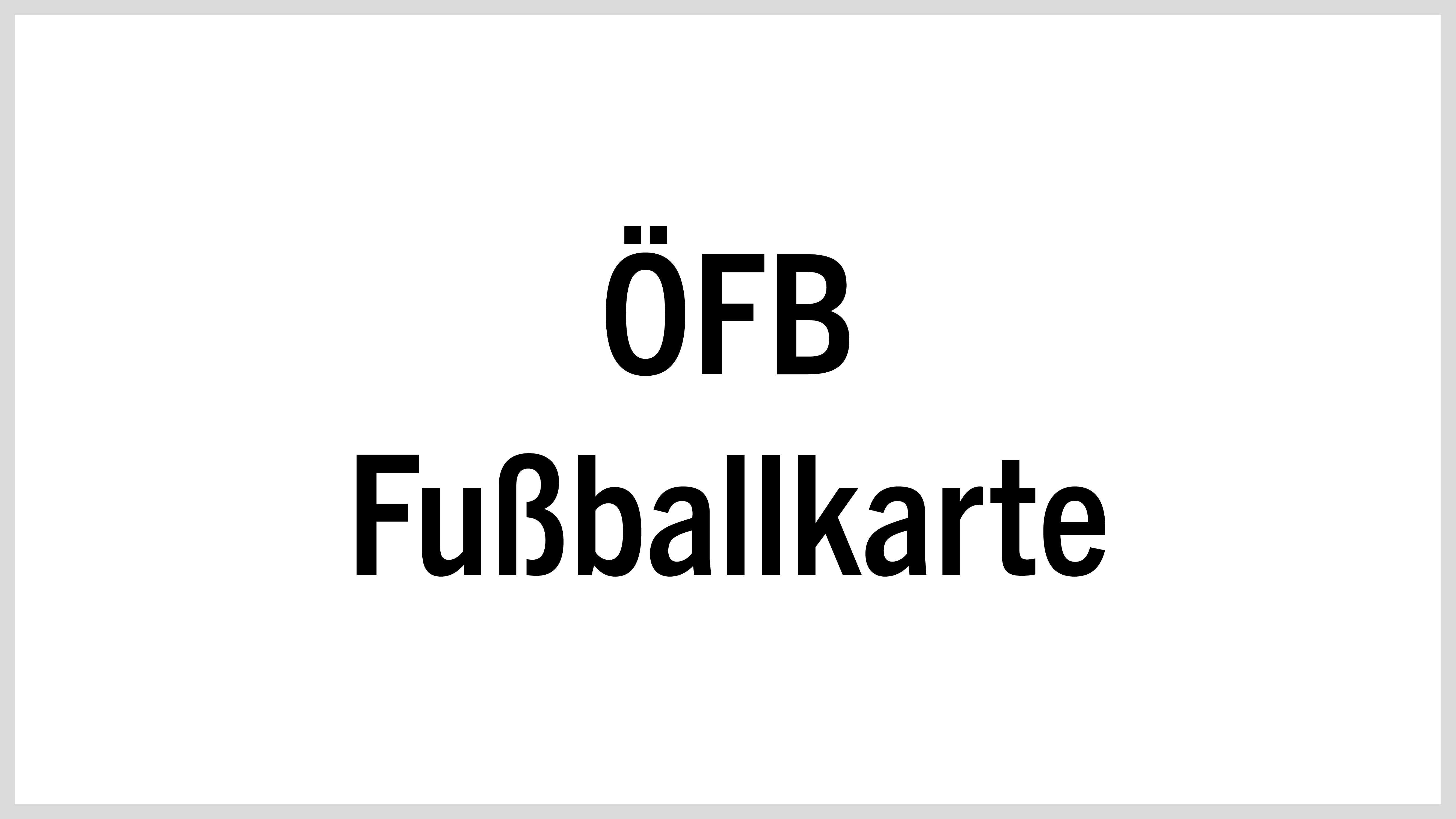 ÖFB Fußballkarte